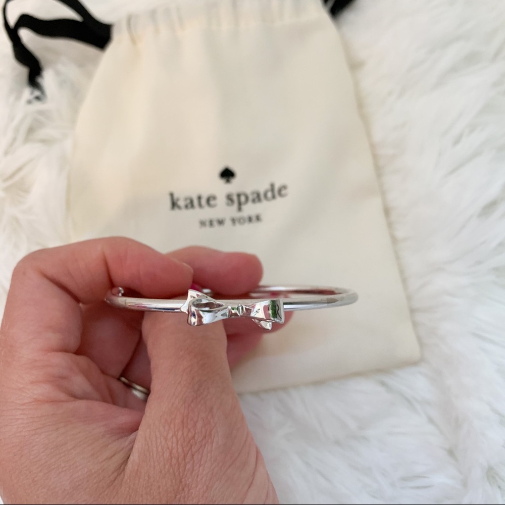 Silver Kate Spade Bow Bracelet